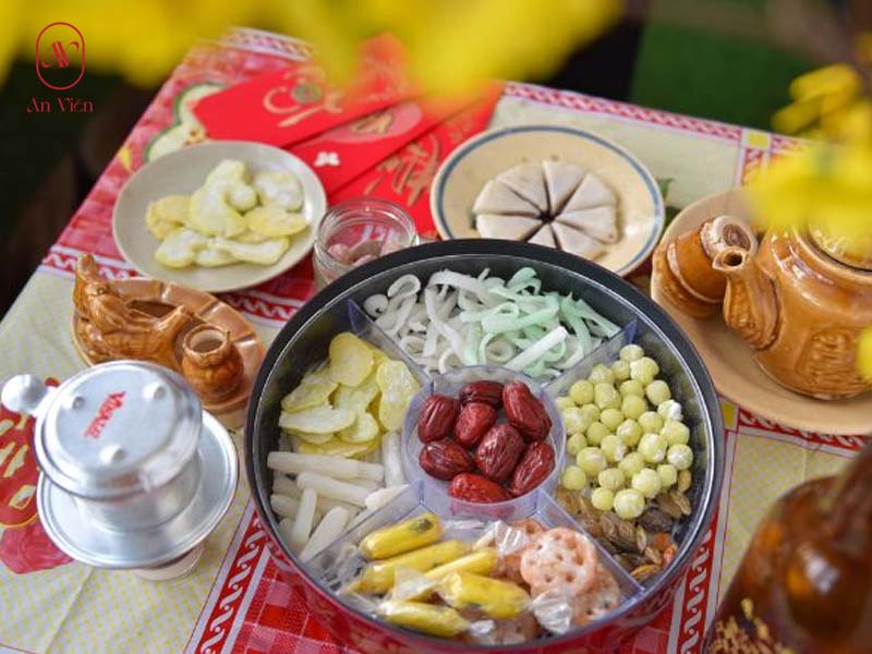 bìa các loại bánh kẹo ngày tết