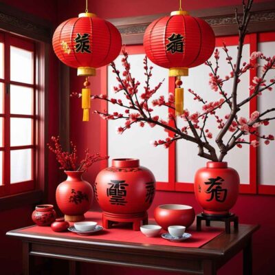 Lưu ý khi chọn màu sắc trang trí Tết Màu đỏ - May mắn và thịnh vượng