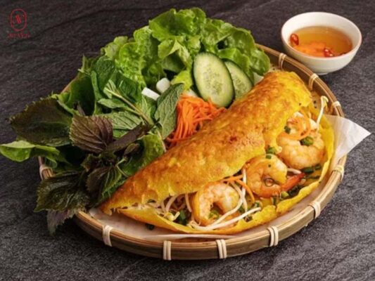 các loại bánh ngon trên thị trường: bánh xèo