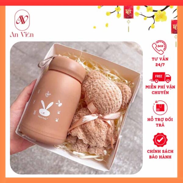 bình nước khăn gấu