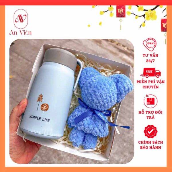 bình nước khăn gấu